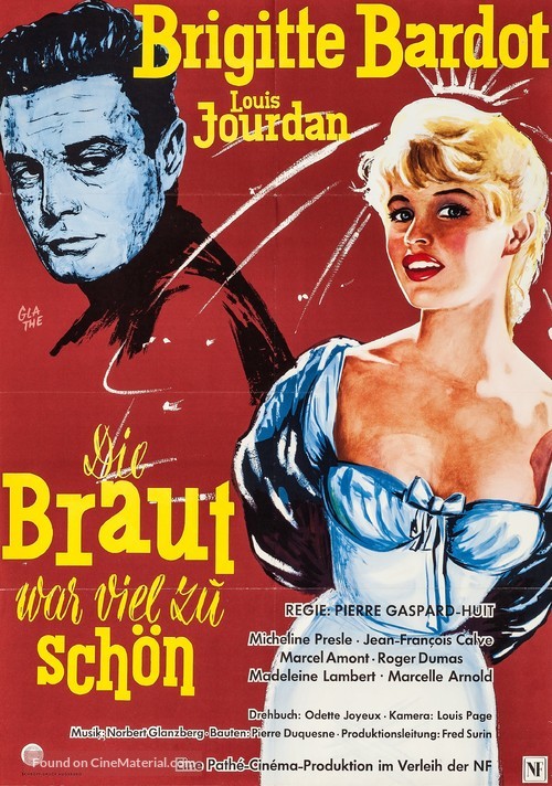 Mari&eacute;e est trop belle, La - German Movie Poster