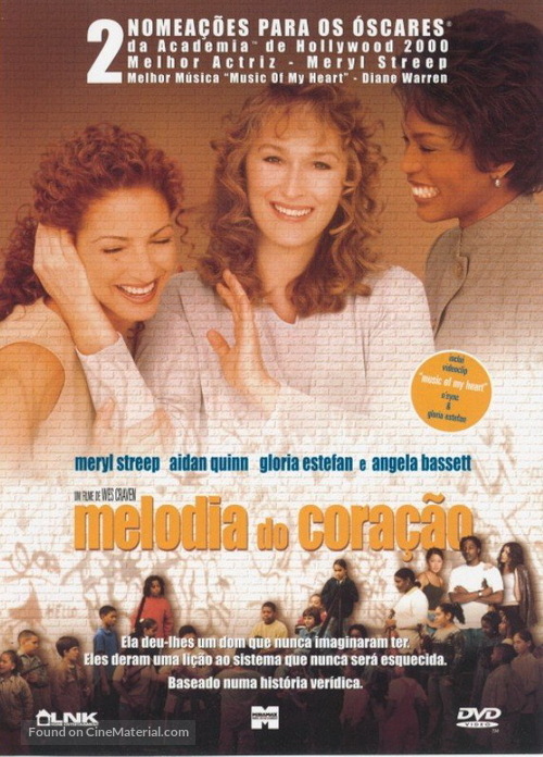 Music of the Heart - Portuguese Movie Cover