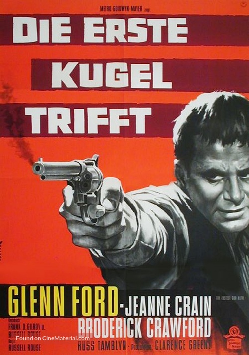 The Fastest Gun Alive - German Movie Poster