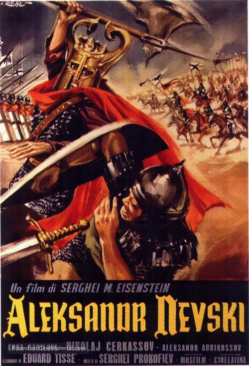 Aleksandr Nevskiy - Italian Movie Poster
