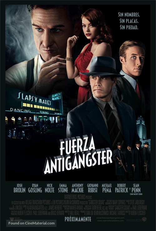 Gangster Squad - Argentinian Movie Poster