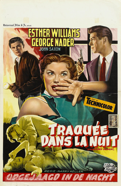 The Unguarded Moment - Belgian Movie Poster