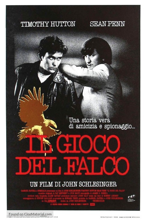 The Falcon and the Snowman - Italian Movie Poster