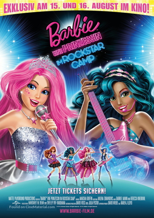 Barbie in Rock &#039;N Royals - German Movie Poster