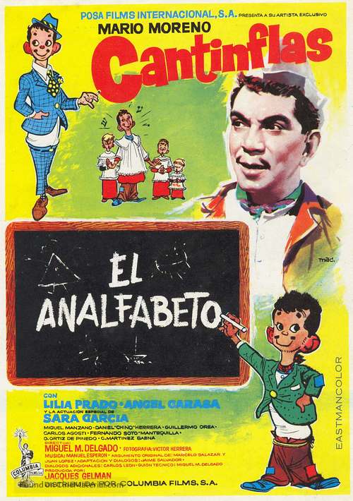 El analfabeto - Mexican Movie Poster