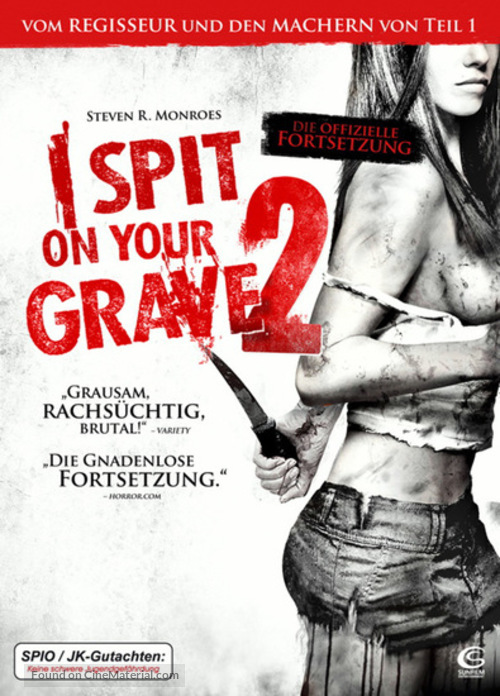 I Spit on Your Grave 2 - German DVD movie cover