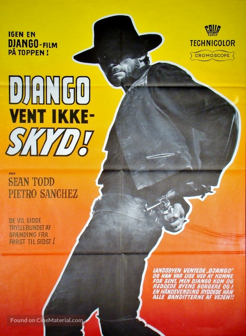 Non aspettare Django, spara - Danish Movie Poster