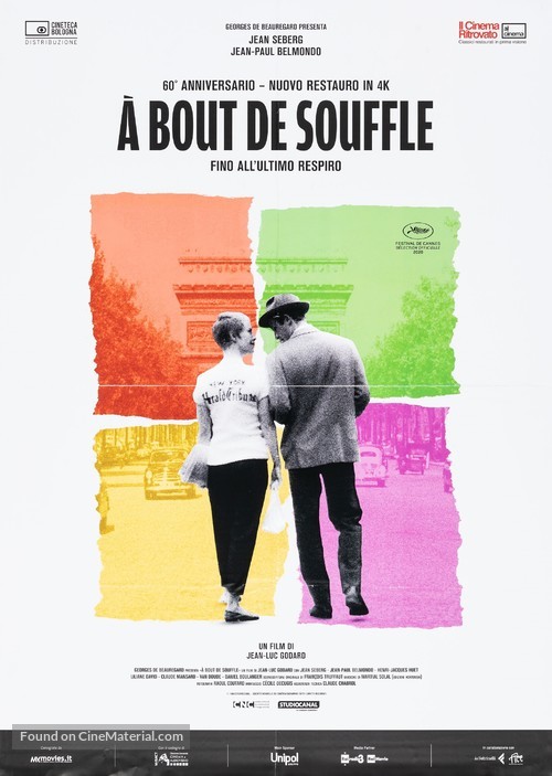&Agrave; bout de souffle - Italian Re-release movie poster