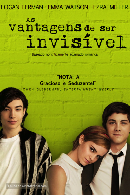 The Perks of Being a Wallflower - Brazilian DVD movie cover