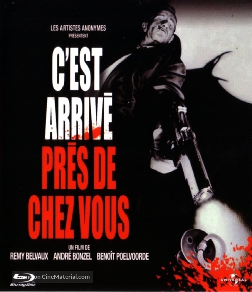 C&#039;est arriv&eacute; pr&egrave;s de chez vous - French Blu-Ray movie cover