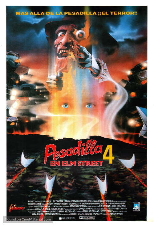 A Nightmare on Elm Street 4: The Dream Master - Spanish Movie Poster