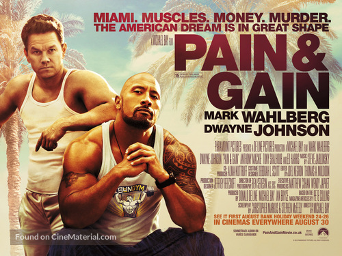 Pain &amp; Gain - British Movie Poster
