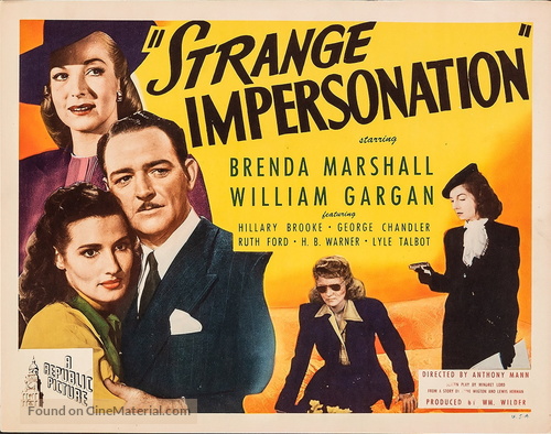Strange Impersonation - Movie Poster