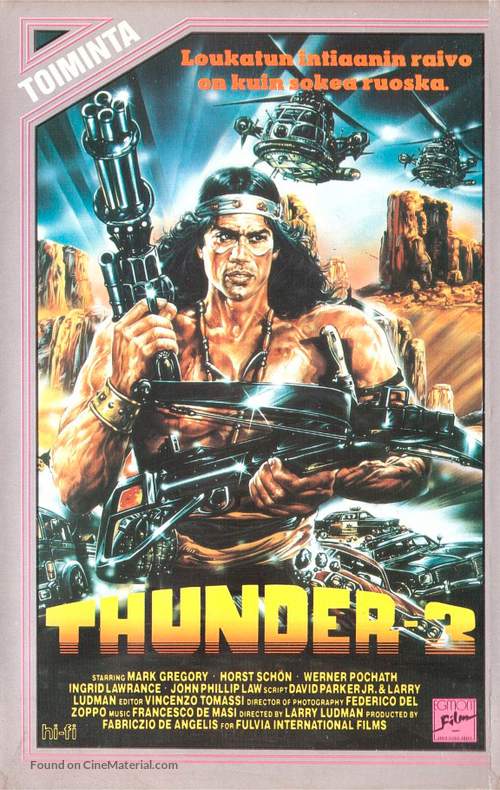 Thunder III - Finnish VHS movie cover