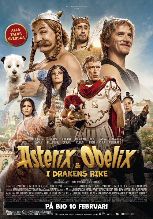 Ast&eacute;rix &amp; Ob&eacute;lix: L&#039;Empire du Milieu - Swedish Movie Poster
