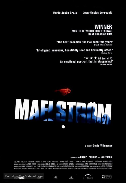 Maelstr&ouml;m - Canadian Movie Poster