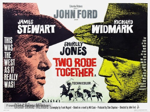 Two Rode Together - British Movie Poster
