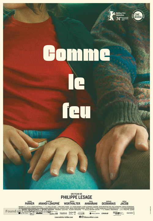 Comme le feu - Canadian Movie Poster