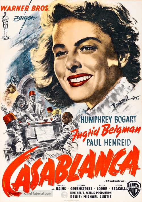 Casablanca - German Movie Poster