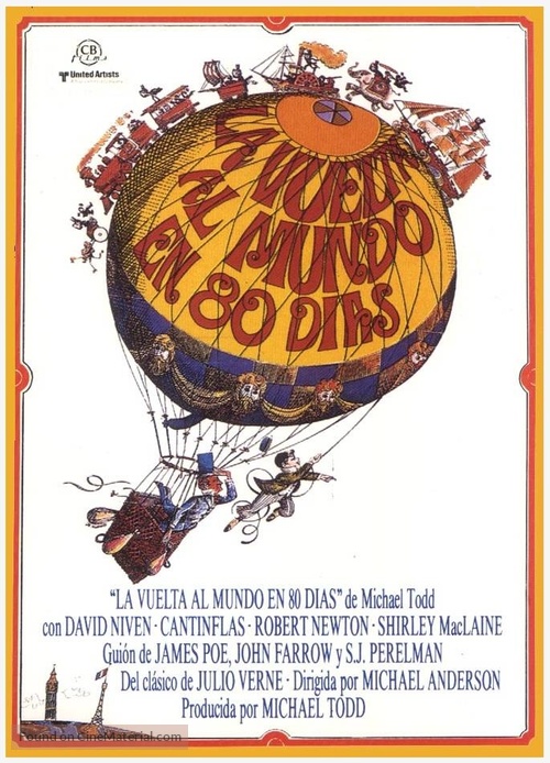 Around the World in Eighty Days - Spanish Movie Poster