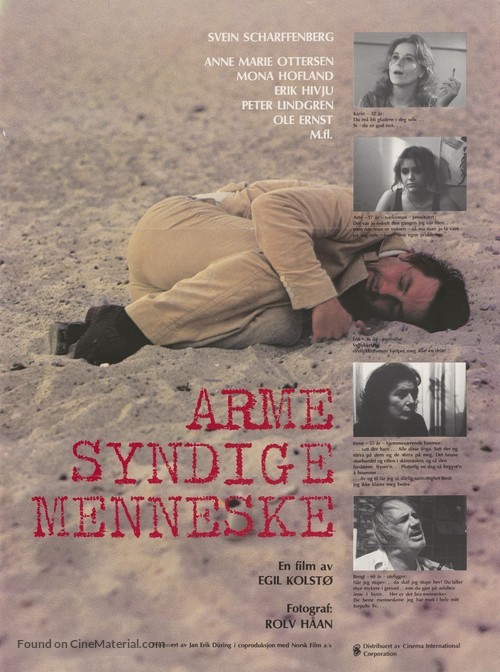 Arme, syndige menneske - Norwegian Movie Poster