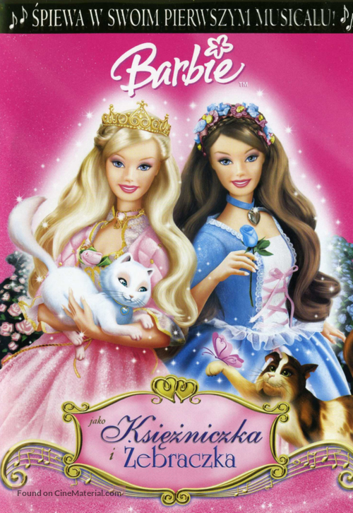Barbie as the Princess and the Pauper - Polish DVD movie cover