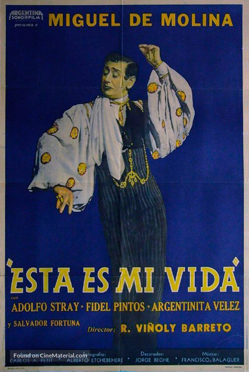 &Eacute;sta es mi vida - Argentinian Movie Poster