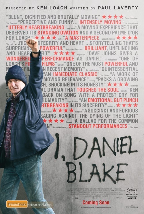 I, Daniel Blake - Australian Movie Poster
