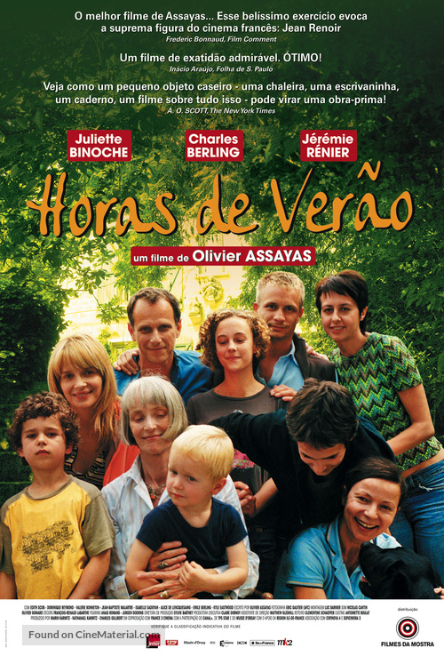 L&#039;heure d&#039;&eacute;t&eacute; - Brazilian Movie Poster