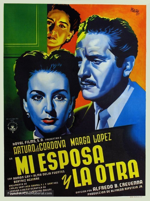 Mi esposa y la otra - Mexican Movie Poster