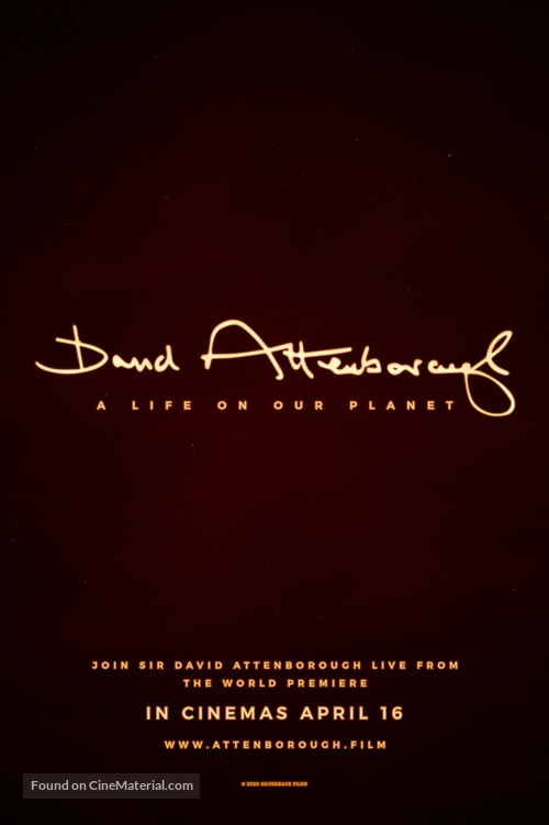 David Attenborough: A Life on Our Planet - British Movie Poster