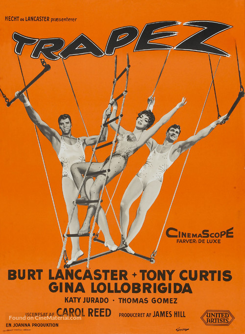 Trapeze - Danish Movie Poster