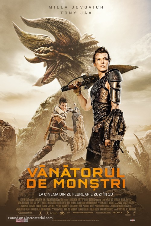 Monster Hunter - Romanian Movie Poster