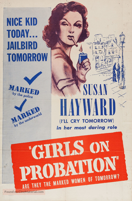 Girls on Probation - Re-release movie poster