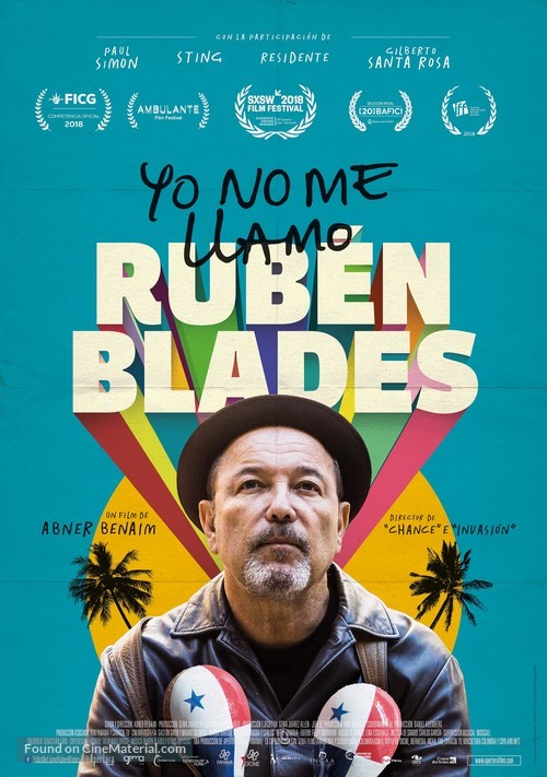 Ruben Blades Is Not My Name - Colombian Movie Poster