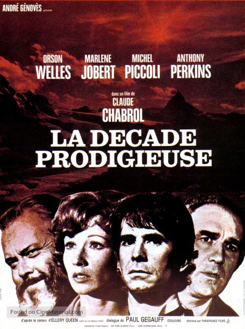 La d&eacute;cade prodigieuse - French Movie Poster