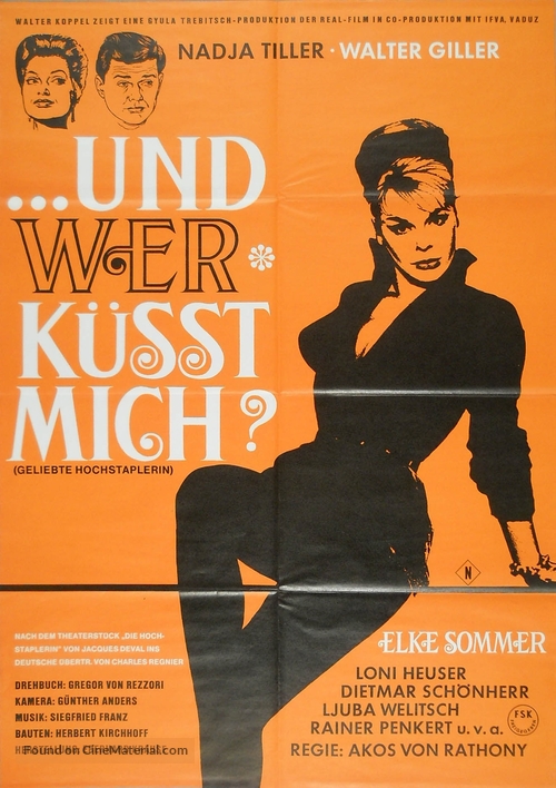 Geliebte Hochstaplerin - German Movie Poster