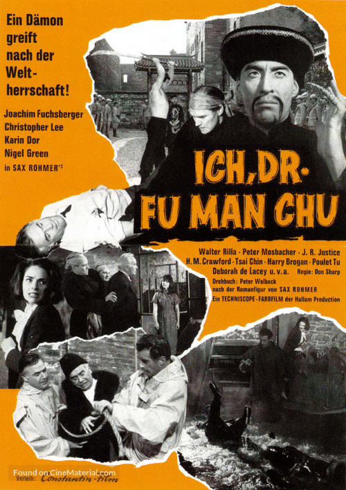 The Face of Fu Manchu - German Movie Poster