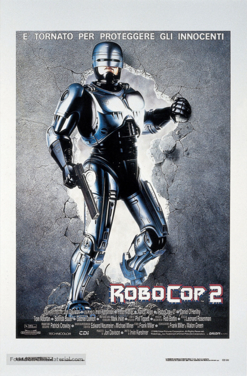 RoboCop 2 - Italian Theatrical movie poster