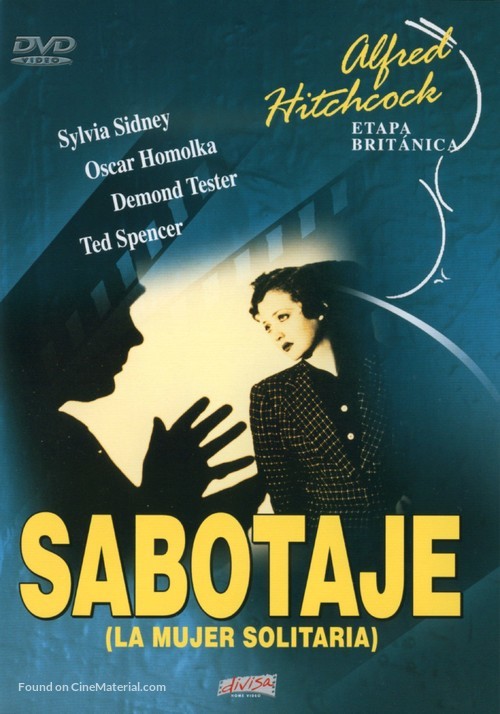 Sabotage - Spanish DVD movie cover