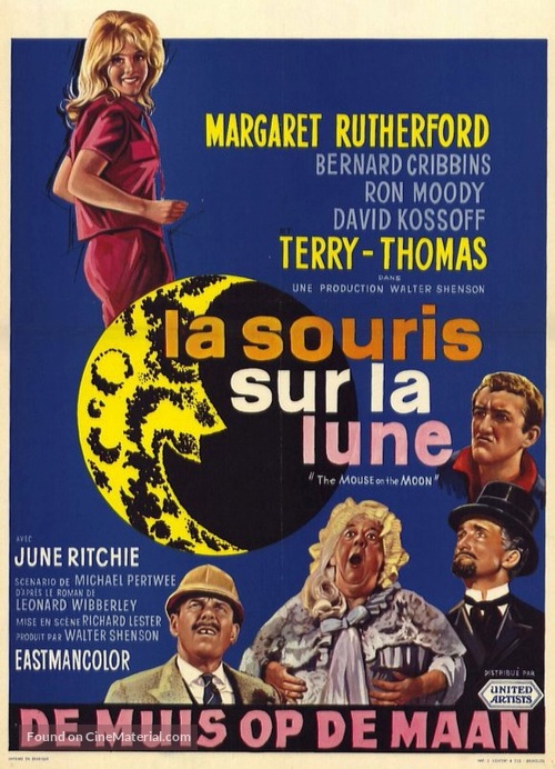 The Mouse on the Moon - Belgian Movie Poster