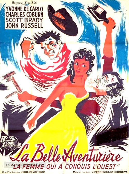 The Gal Who Took the West - French Movie Poster