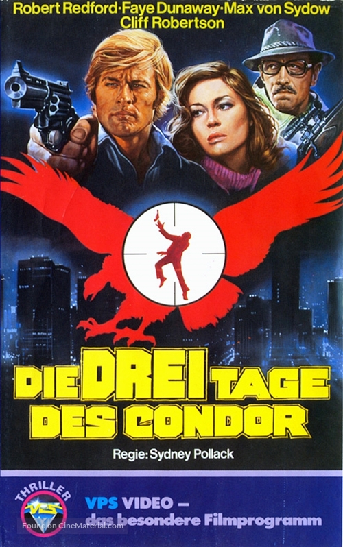 Three Days of the Condor - German VHS movie cover
