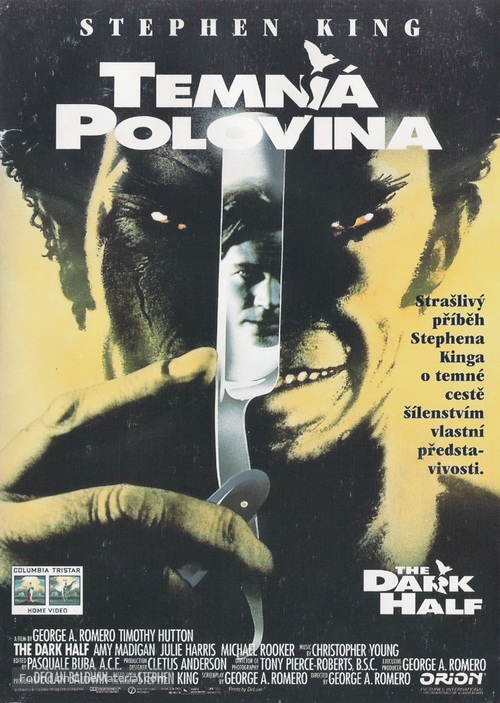 The Dark Half - Czech Movie Cover