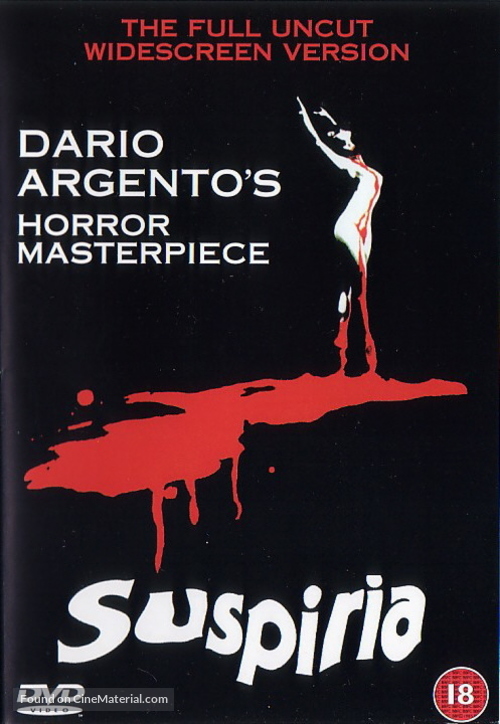 Suspiria - British DVD movie cover
