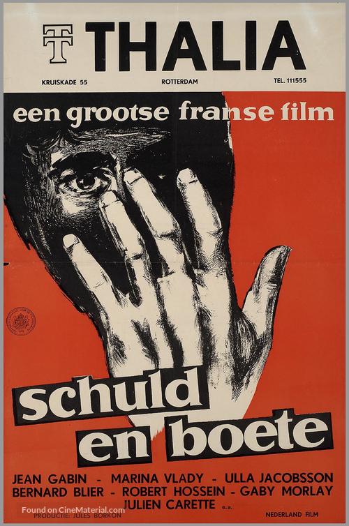Crime et ch&acirc;timent - Dutch Movie Poster