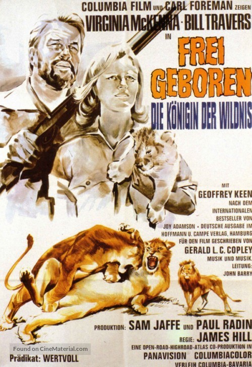 Born Free - German Movie Poster
