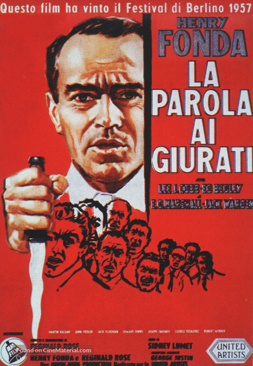 12 Angry Men - Italian Movie Poster