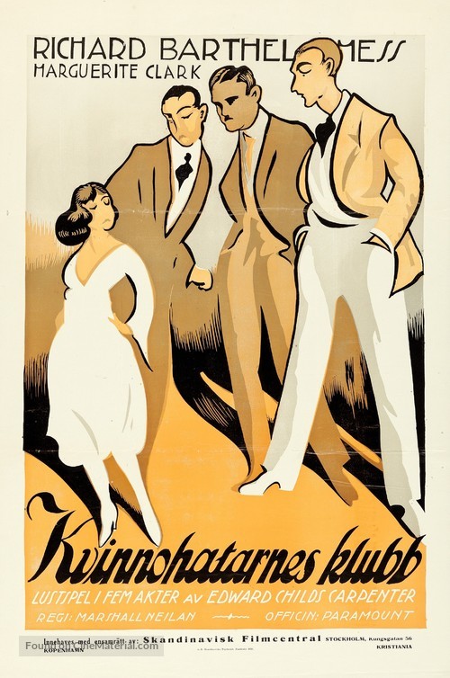 Three Men and a Girl - Swedish Movie Poster