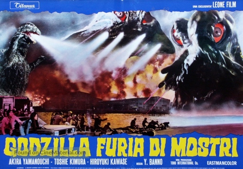 Gojira tai Hedor&acirc; - Italian Movie Poster